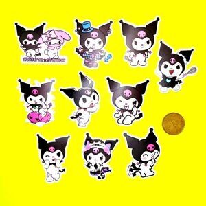 3/$20 Brand New 10x Sanrio Kuromi Waterproof Stickers C